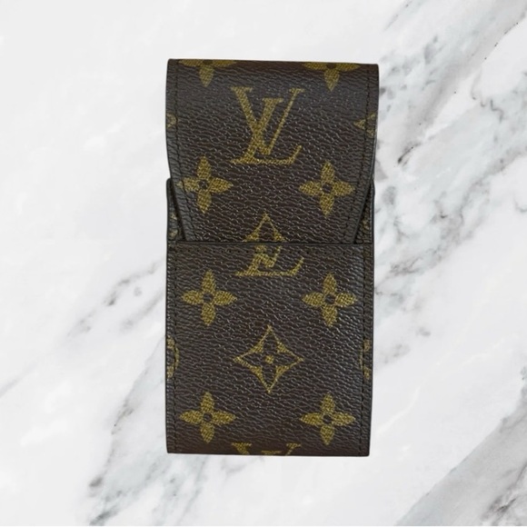 SOLD Louis Vuitton Vintage Monogram Cigarette Case 80s - Picture 1 of 5